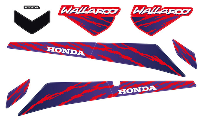 Stickerset Honda wallaroo compleet