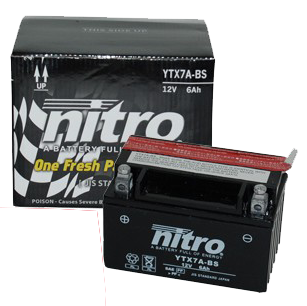 NX - Batterie moto Gel YTX7A-BS / FTX7A-BS / NTX7A-BS 12V 6Ah