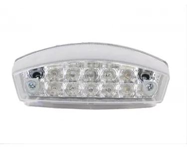 Rücklicht komplett LED + Richtung Blinker Derbi Senda transparent weiss