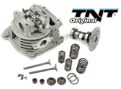 Cylinder head complete Tnt 4-takt 2V GY-6 China scooters,