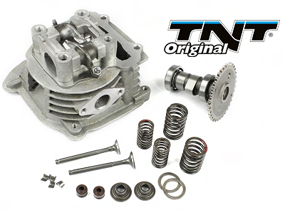 Cilinderkop compleet TNT 4-takt 2V GY-6 China scooters