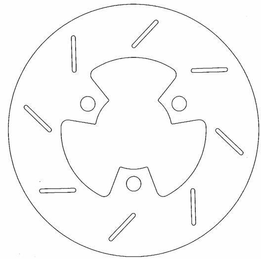 Bremsscheibe Ständer Booster/Bw'S V/A Mykitech