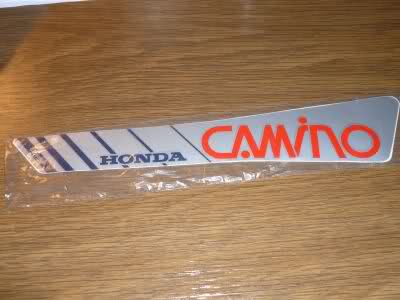 Honda camino tanksticker Rood/Blauw