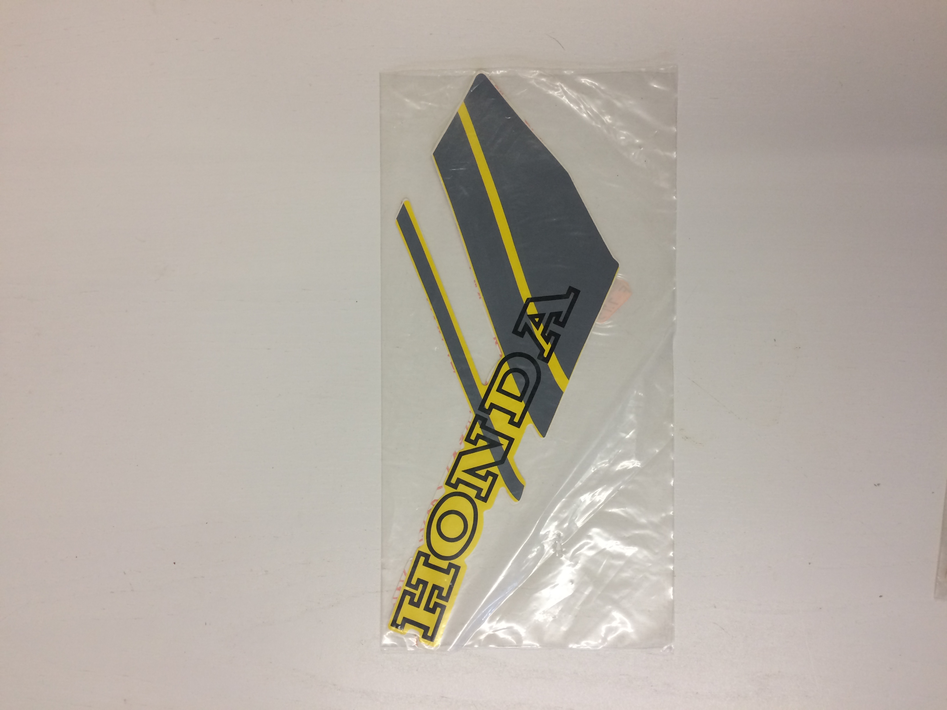 Sticker word Honda yellow grey