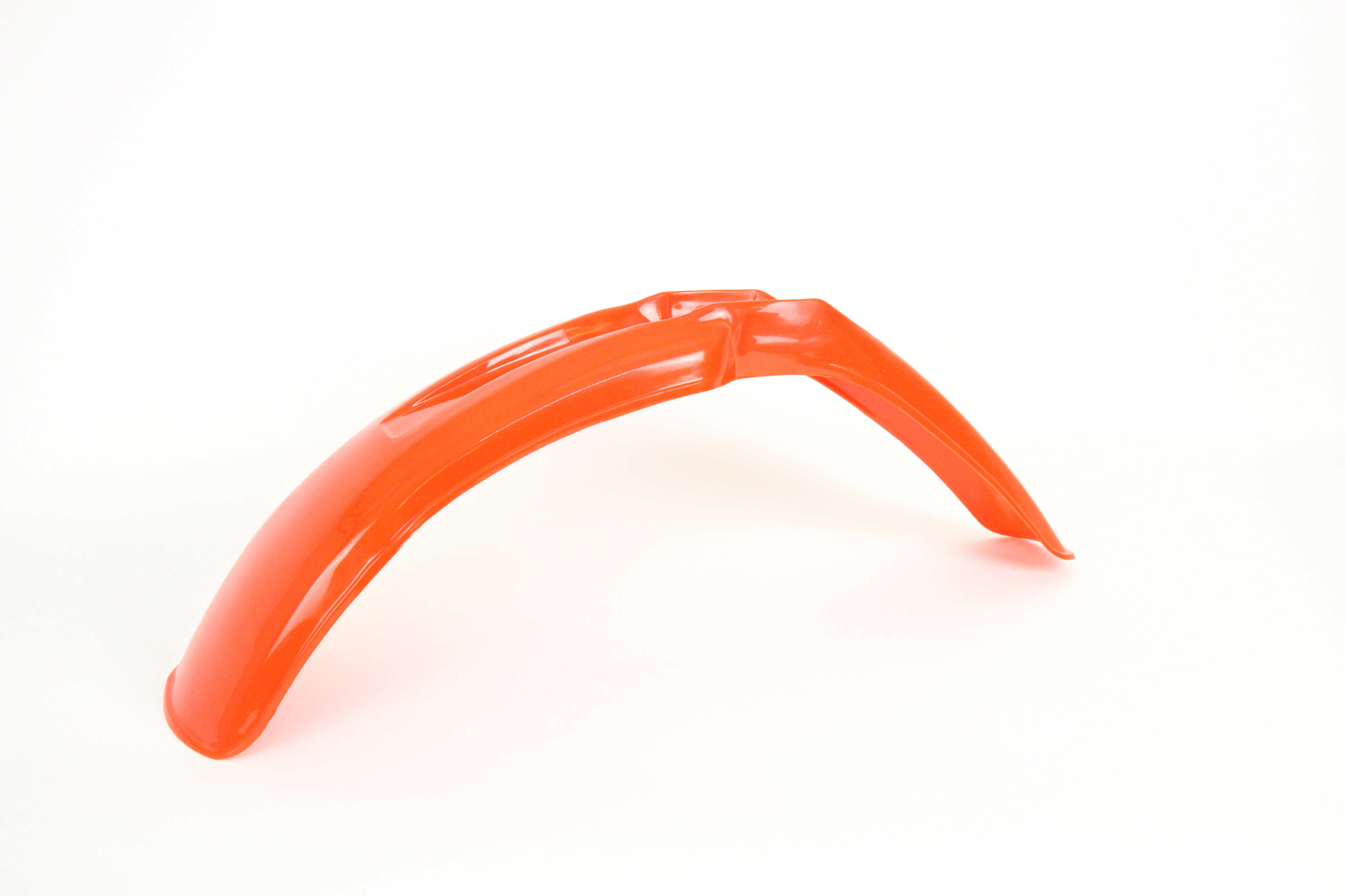 Front fender red orange Honda MTX with damage