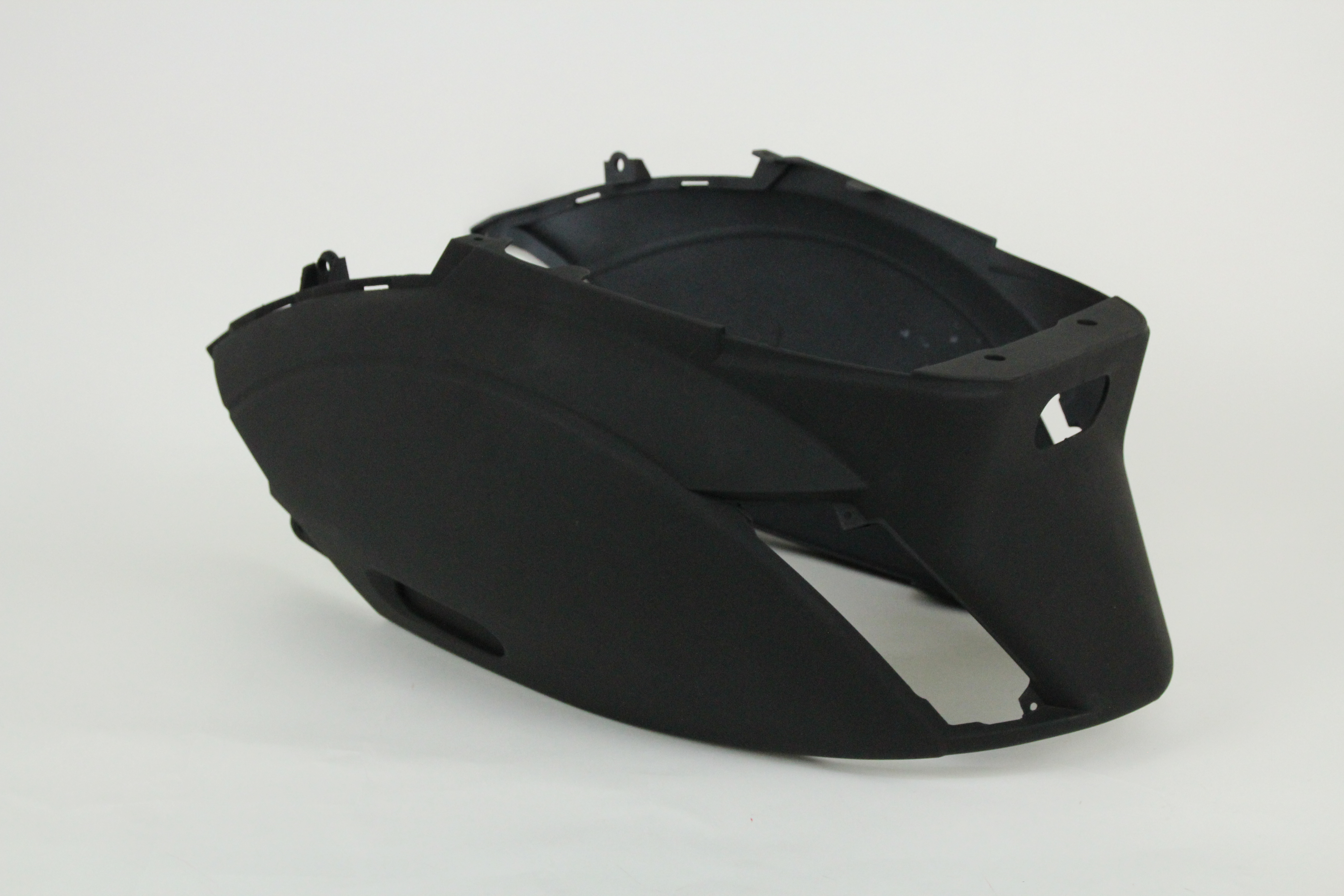 Side cover out one piece Piaggio Zip 2000 black matt with damage
