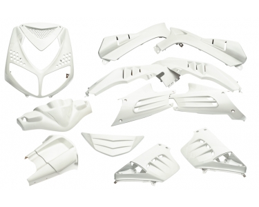 Body work set Peugeot Peugeot Speedfight 2 white metallic 13 parts Edge