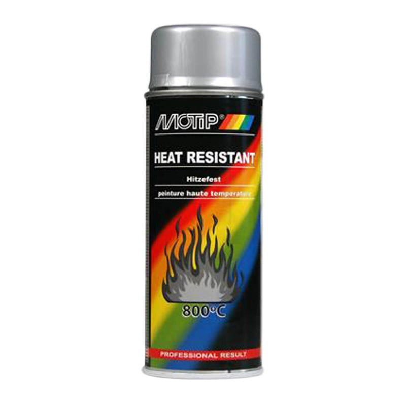 Heat resistant lacquer 400ML Motip Black 800°C