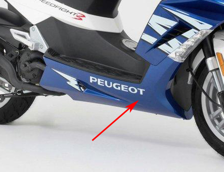 Onderkuip rechts Peugeot Speedfight 3 Origineel H1