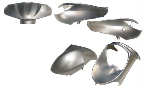 Boddykit Peugeot special Vivacity Sportline silver metallic DMP 5-delig missing Front cover