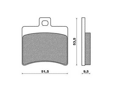 Brake pads Aprilia SR2000 behind