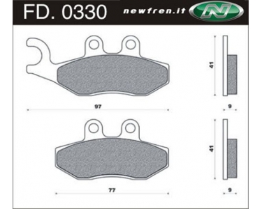 Brake pads Piaggio Fly 2T 4T And Gilera Gilera Runner