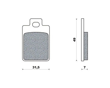 Brake pads Vespa sfera '96