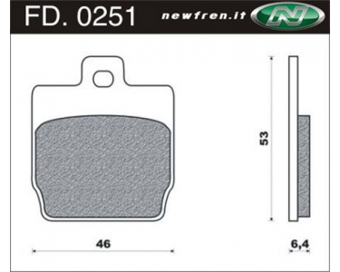 Brake pads Yamaha Yamaha Aerox fd 0251