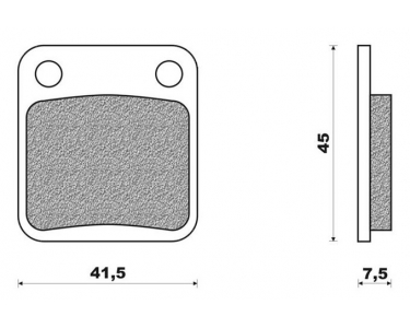 Brake pad set Peugeot New-Vivacity-50