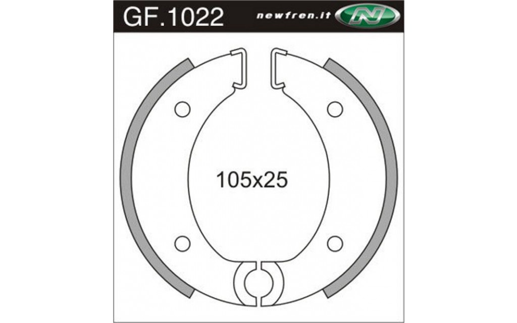 Brake shoes Puch MV50