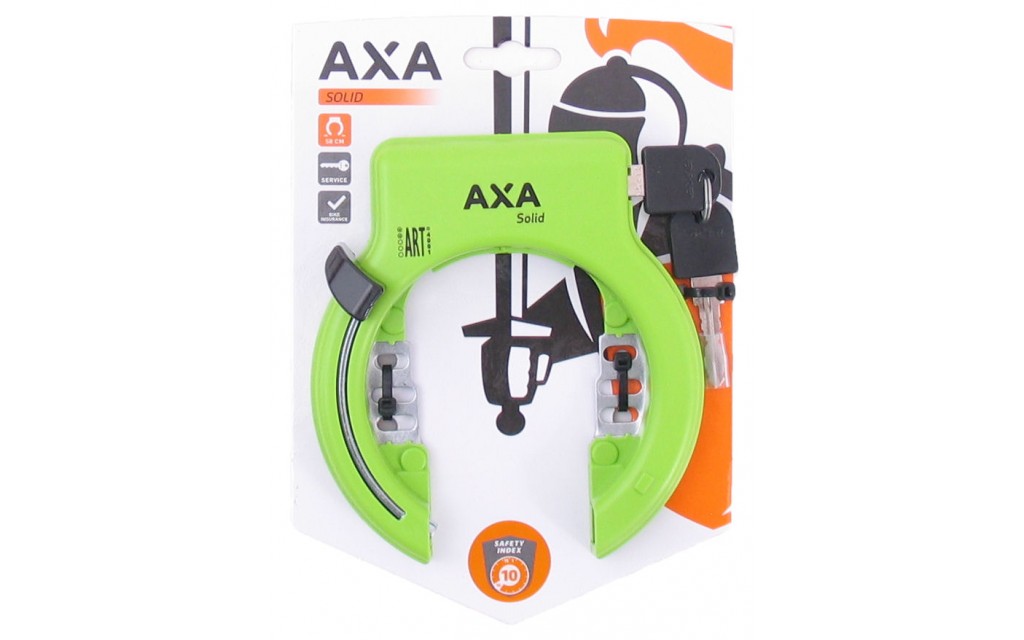 Ring lock Axa Solid green Spartamet bicycle