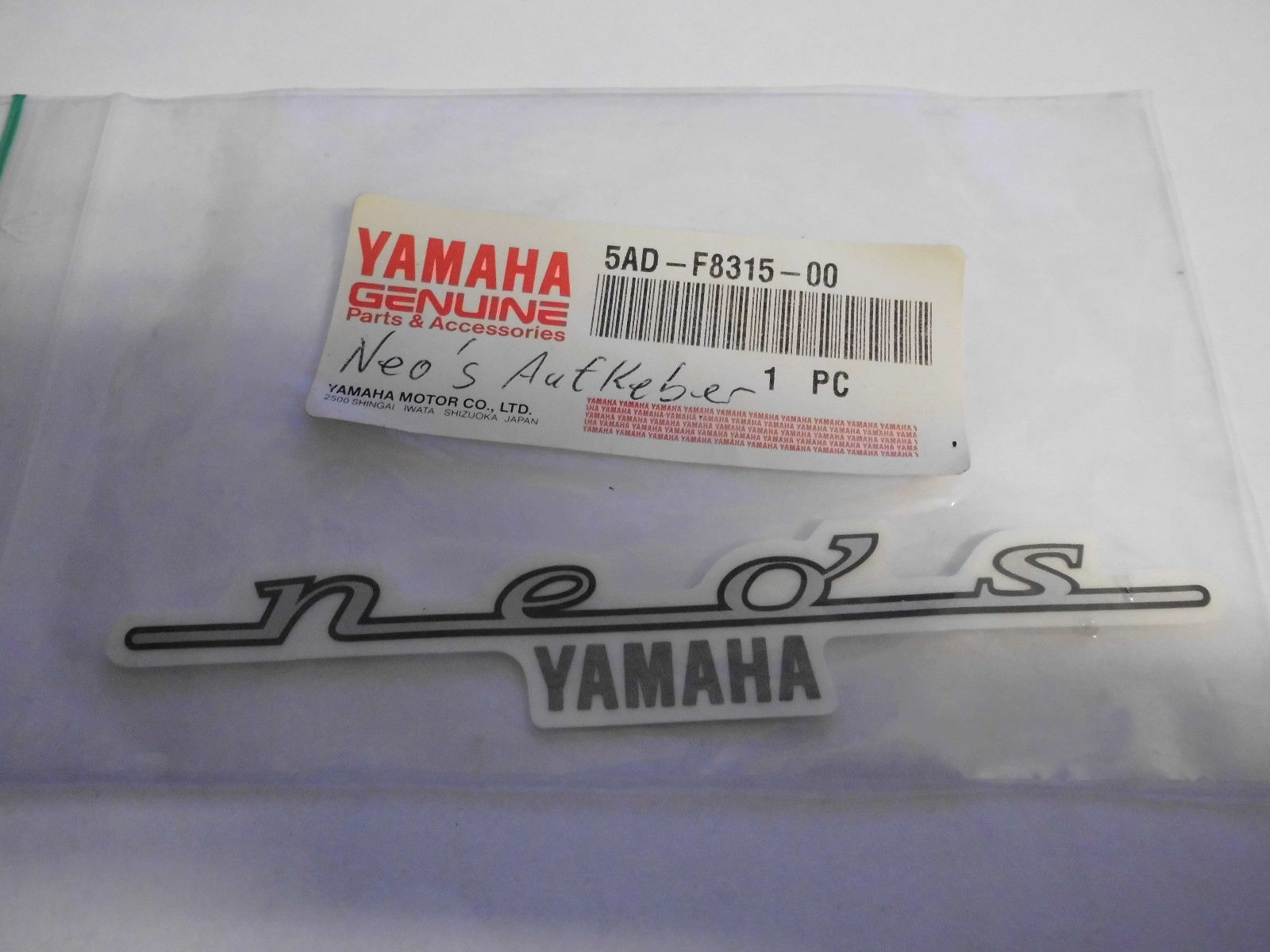 Yamaha neo´s 2T sticker 13MM orig 5AD-F8315-00