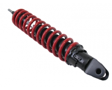 Shock absorber adjustable Piaggio 345MM Zwart/ red