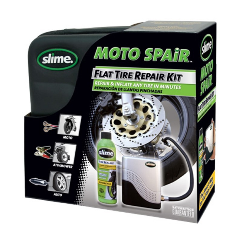 Slime Reparatie set plus compressor Motor scooter Moto repair