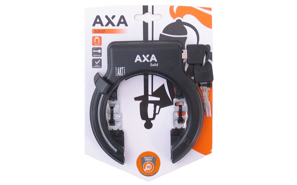 Ring lock Axa Solid black Spartamet bicycle