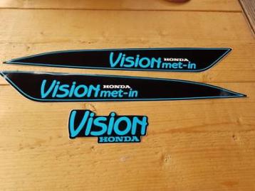 Sticker set Honda Vison met-in blauw/zwart