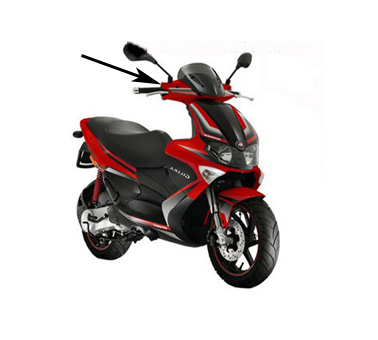 Handle cover front Gilera Gilera Runner RST dragon red 894