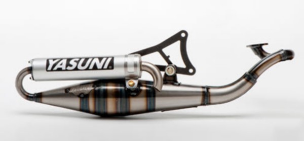 Uitlaat compleet Minarelli horizontaal alu yasuni-Z tub901 met schade