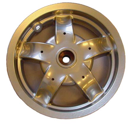 Rim behind rim Piaggio Piaggio Zip 2000 silver Drum brake