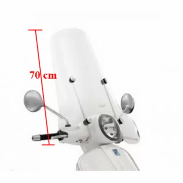 Windschutzscheibe hoch gt200 Vespa GTS GTS 300cc 70cm Piaggio original 654451 mit Schaden