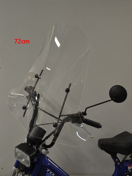 Windscreen high Tomos A35 72cm with damage without fixation set