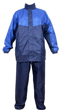 Regenpak Blauw Maat :L (Jas + Broek)