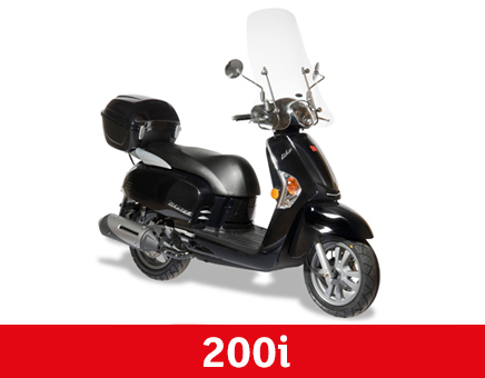 Onderdelen Kymco Like 200i zwart
