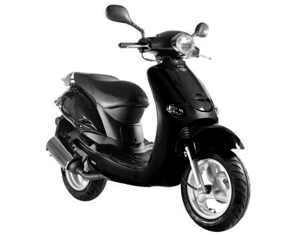 Onderdelen Kymco Yup 2-takt ac zwart glans