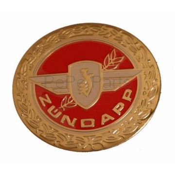 Sticker Zundapp logo rond rood goud z440-20.100 r