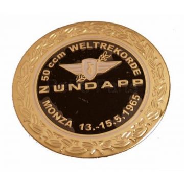 Sticker Zundapp logo rond Zundapp monza zwart goud z517-12.127