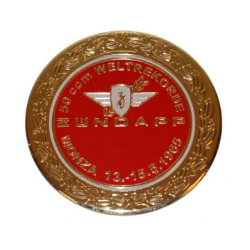 Sticker Zundapp logo rond Zundapp monza rood goud z517-12.127 r