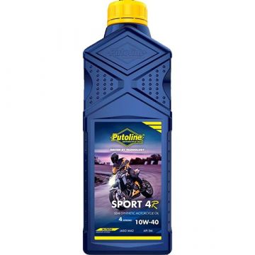 Smeermiddel olie 10W40 sport 4R 1L fles Putoline 74384