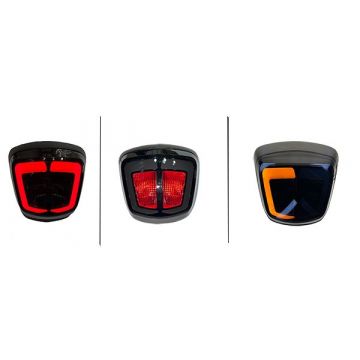 Achterlicht + knipperlichten smoke Vespa Primavera Sprint zwart glans Power1 vanaf 2018 E-keur