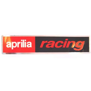 Sticker Aprilia woord [apr racing] 46x220mm rood zwart Falko 980675
