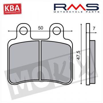 Remblokkenset RMS B-kwaliteit-22 510 2810
