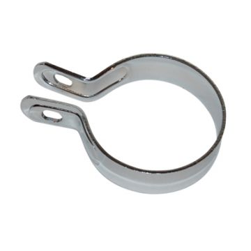 Uitlaatklem ronde einddemper 60mm chroom universeel MKX