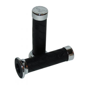 Handvatset scooter  Progrip 862 zwart/chroom
