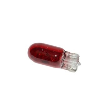 12V 5W T10 Wedge Lamp zonder fitting rood