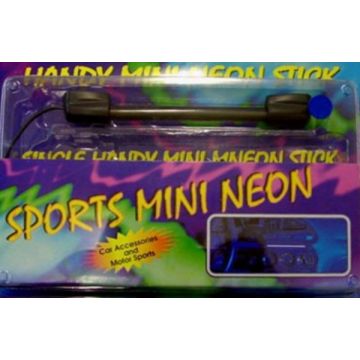 Neon stick mini 12V buis 13cm blauw