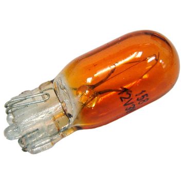 Lamp 12V/3W T10 wedge oranje