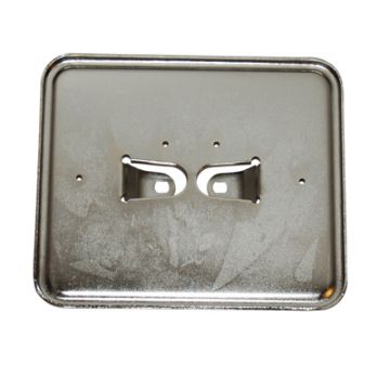Kentekenplaat houder liggend roestvrij staal chroom 15cm breedte x 13cm hoogte binnenmaats