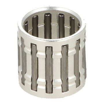 Naaldlager/pistonpen -Italkit (12x15x15mm)- Peugeot 50 (verticale cilinder)/Derbi Senda/Minarelli AM6 - zilveren kooi