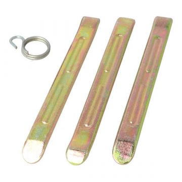 Bandafnemer / bandenlichter set carbonium universeel 205mm 3-delig
