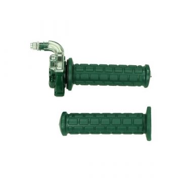 Snelgas haaks bromfiets/scooter/universeel groen luSito m84